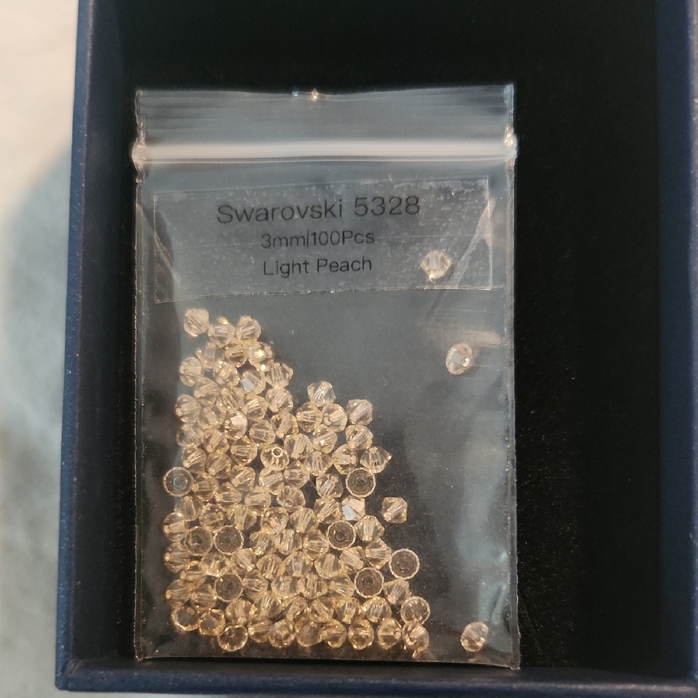 Swarovski Light Peach Crystal Beads